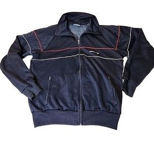 VINTAGE 1970-80's Adidas‎ Jacket Red White Blue Full Zip Mens Large
